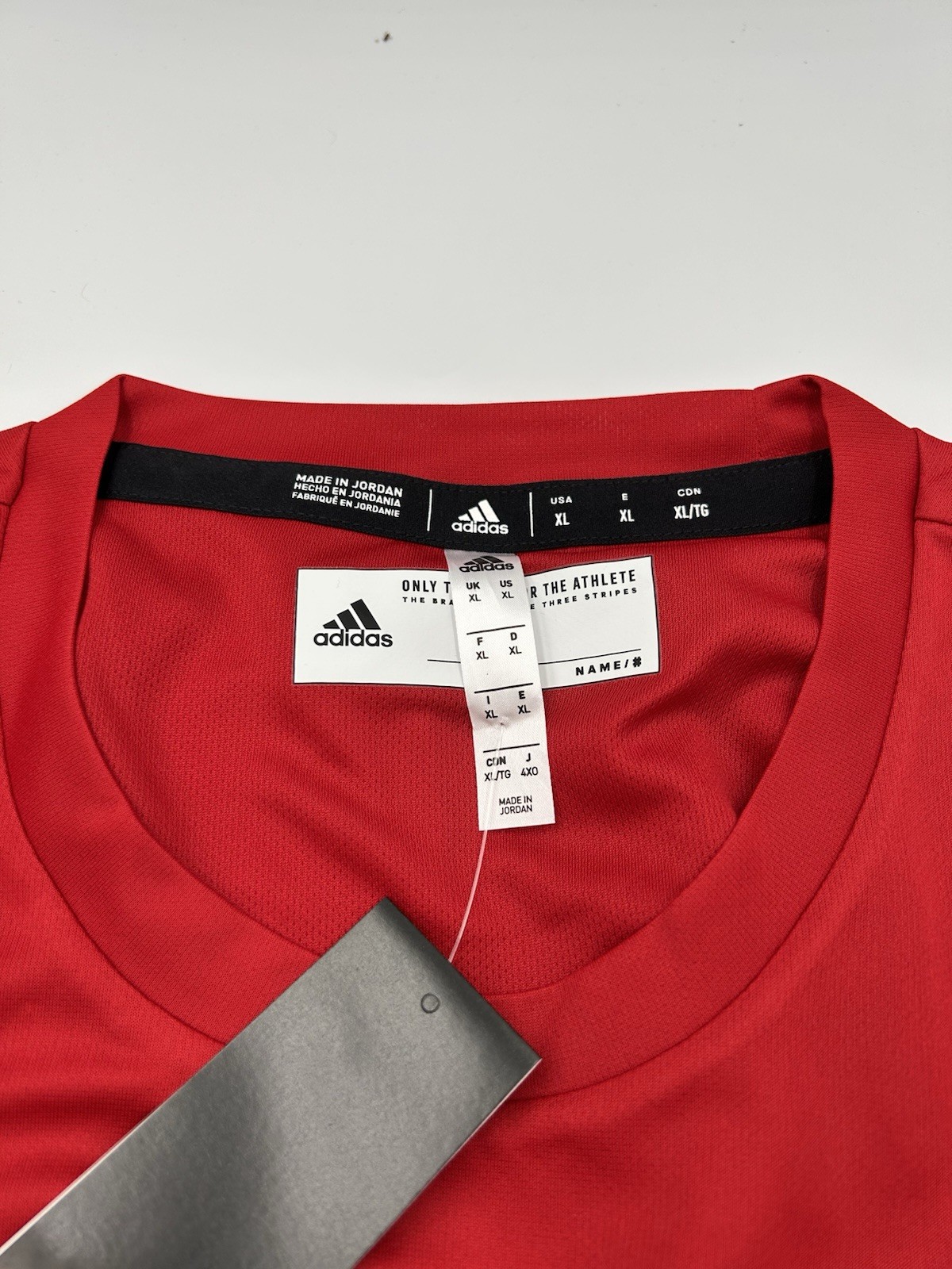 Adidas Clima Tech Tee CZ0134 Red 100% Polyester Men’s Size X-Large NWT