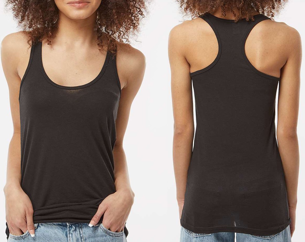 Womens Soft Blended Sleeveless Ladies Racerback Heathered Tank Top XS-2XL NEW!