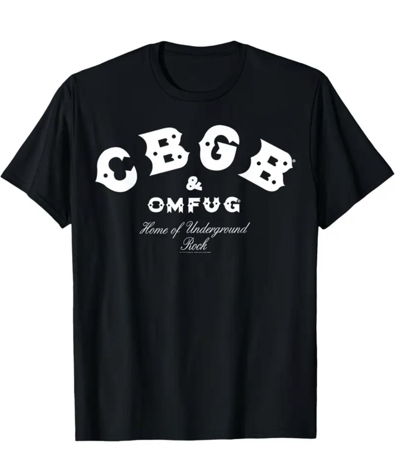 CBGB & OMFUG HOME OF UNDERGROUND ROCK CLUB T SHIRT BRAND NEW 💥BEST PRICE💥