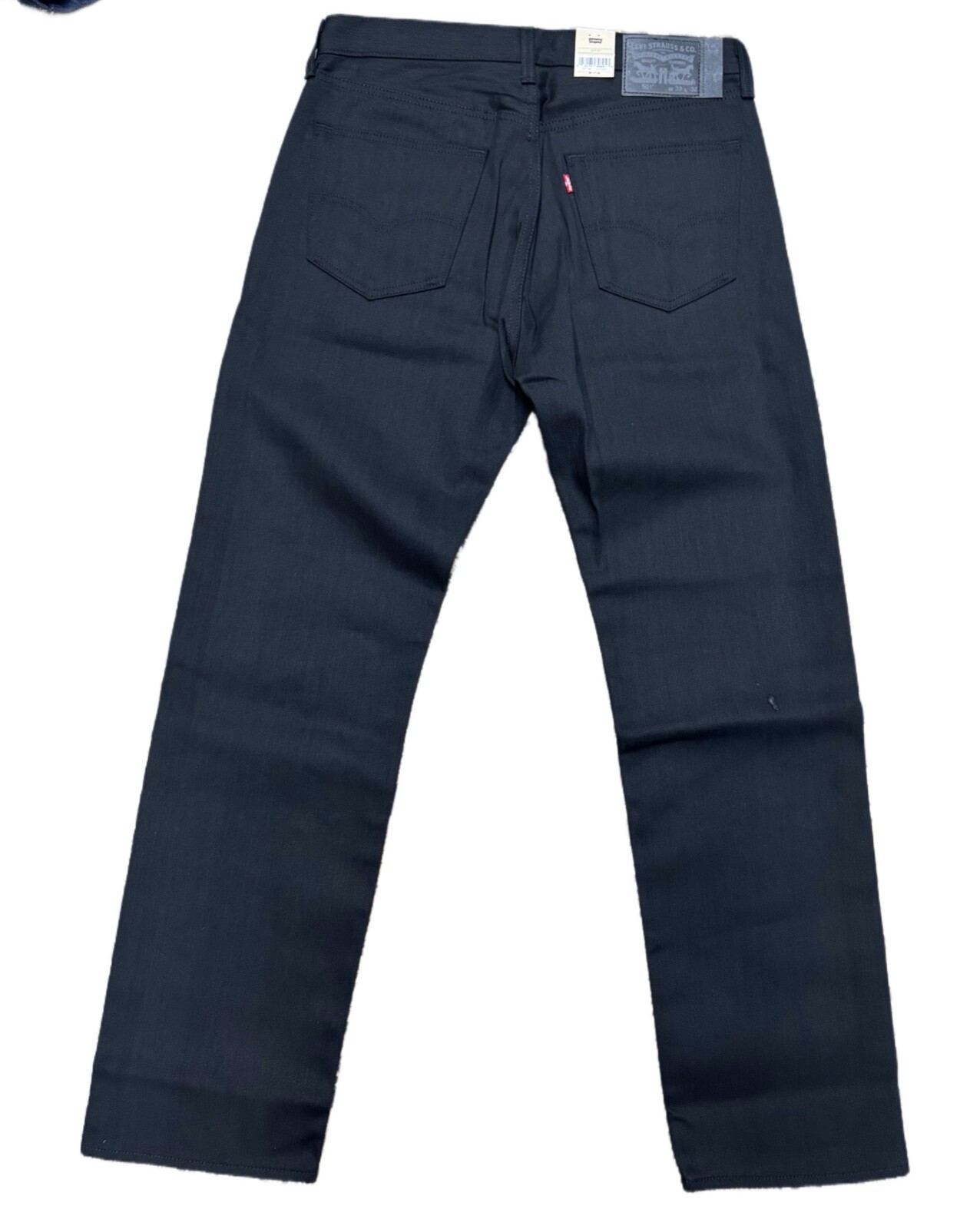 Levis 501 Shrink To Fit Button Fly Jeans Straight Leg Color Black Rigid 1582