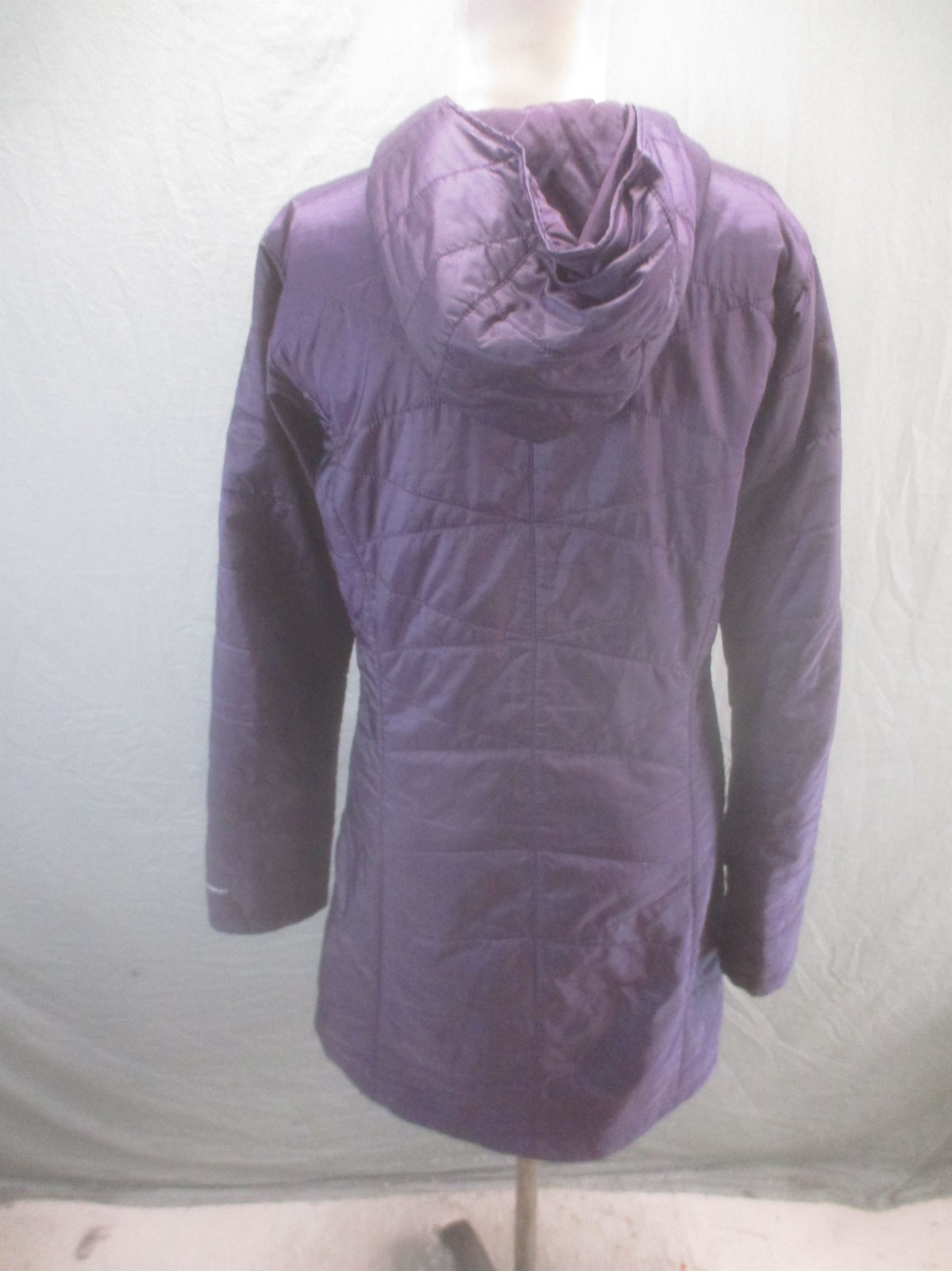 Columbia Size M Women Purple Insulated Pockets Hooded Full Zip Outdoor Parka 206