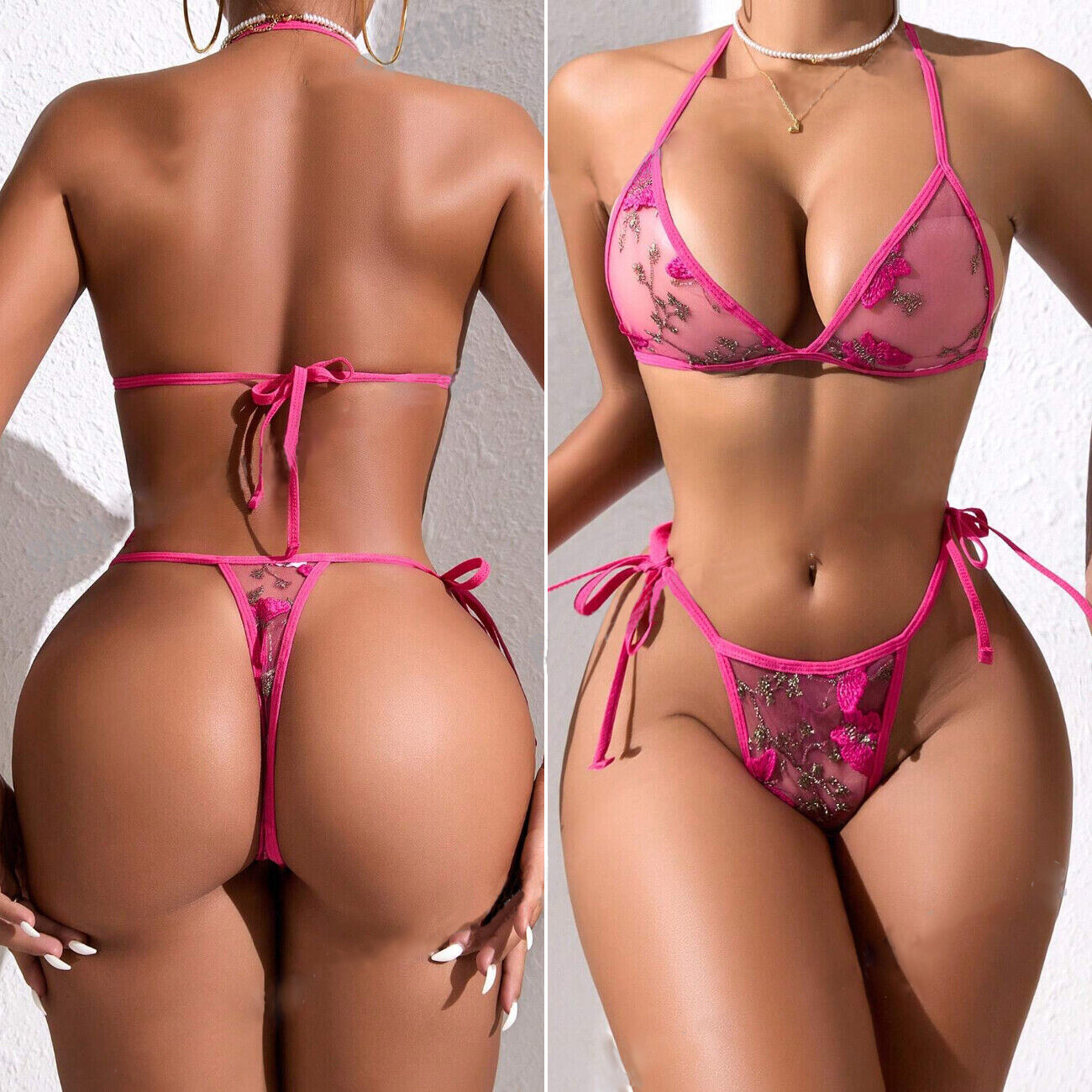 Women’s Sexy Lingerie Sleepwear Babydoll Underwear Lace Dress G-String Nightwear