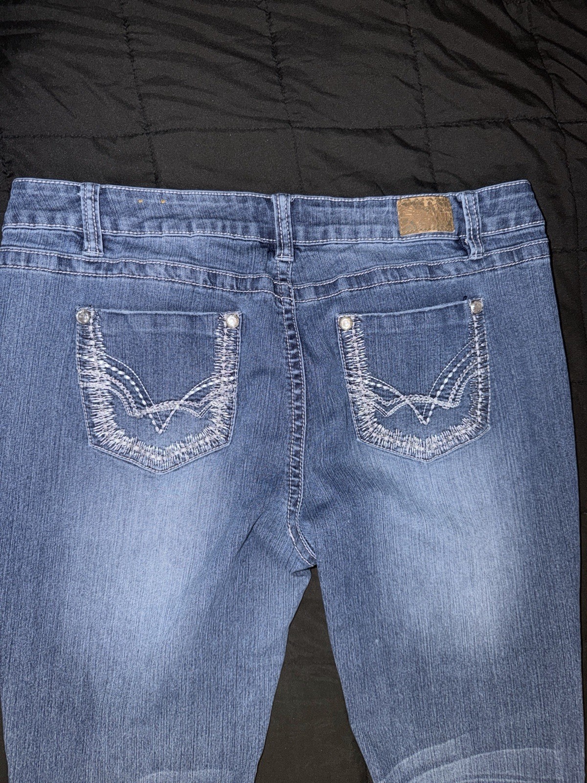 Bootcut Denim Women’s Size 15 Blue Mid Rise Cotton Blend
