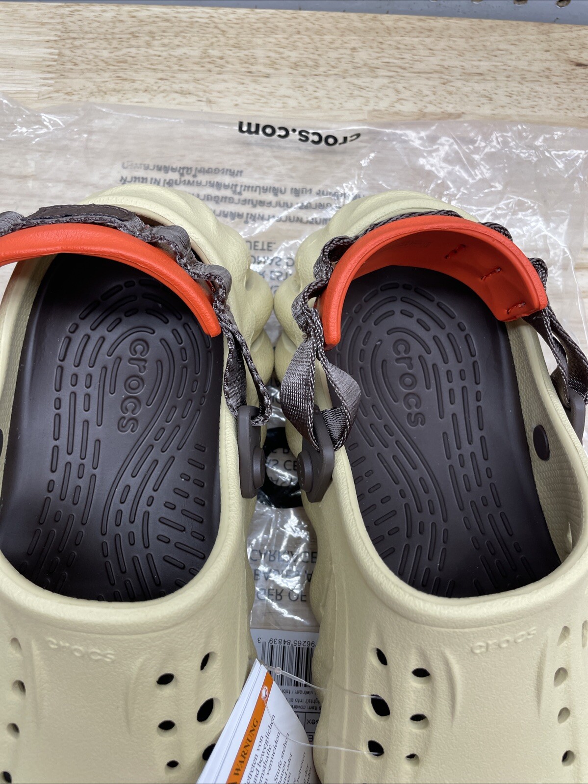 Crocs Echo Clog Sesame Unisex Slip On Comfort 207937-0HX New Multiple Sizes