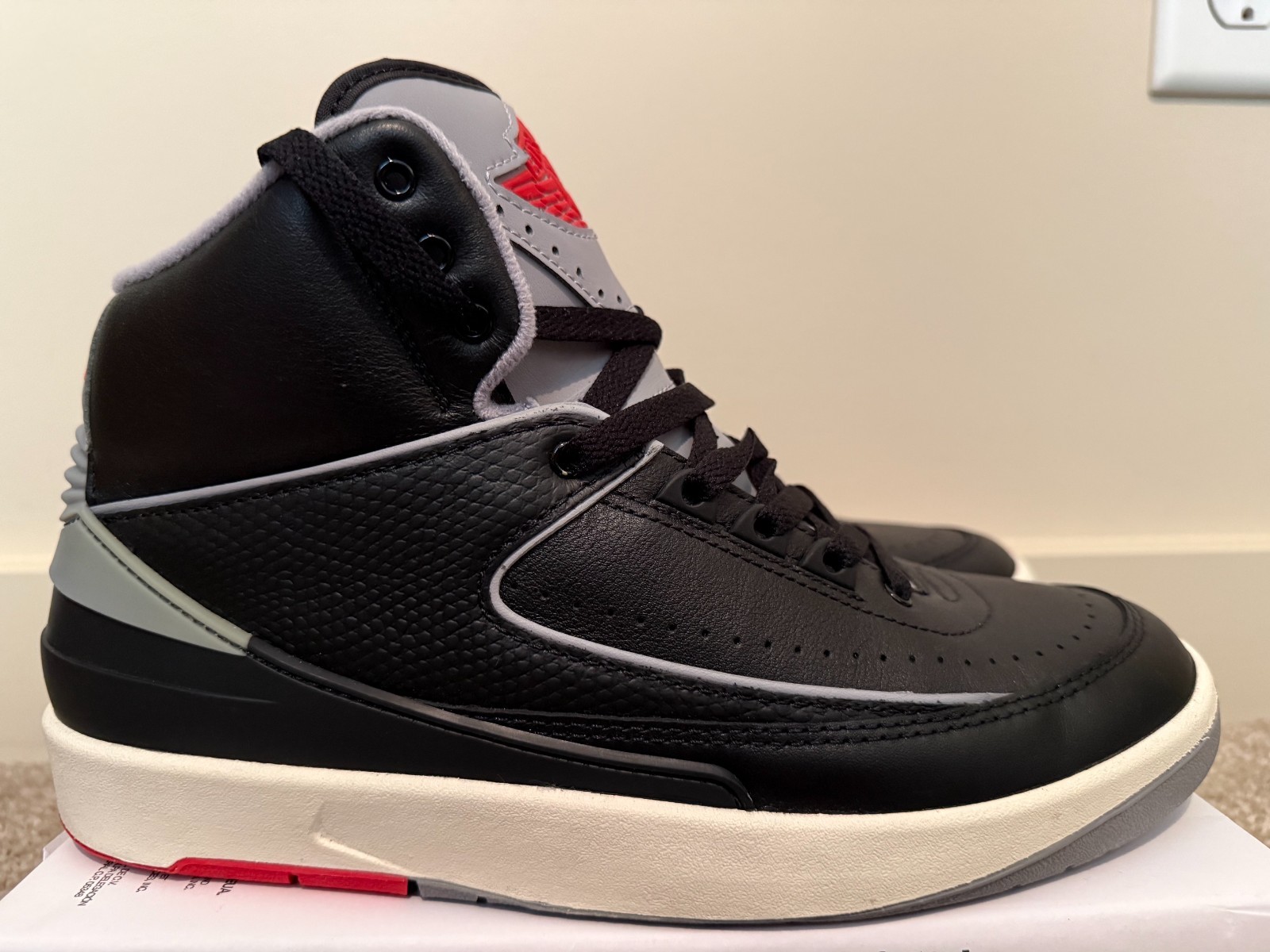 Nike Air Jordan 2 Retro Black Cement 3 DR8884-001 sz 8.5