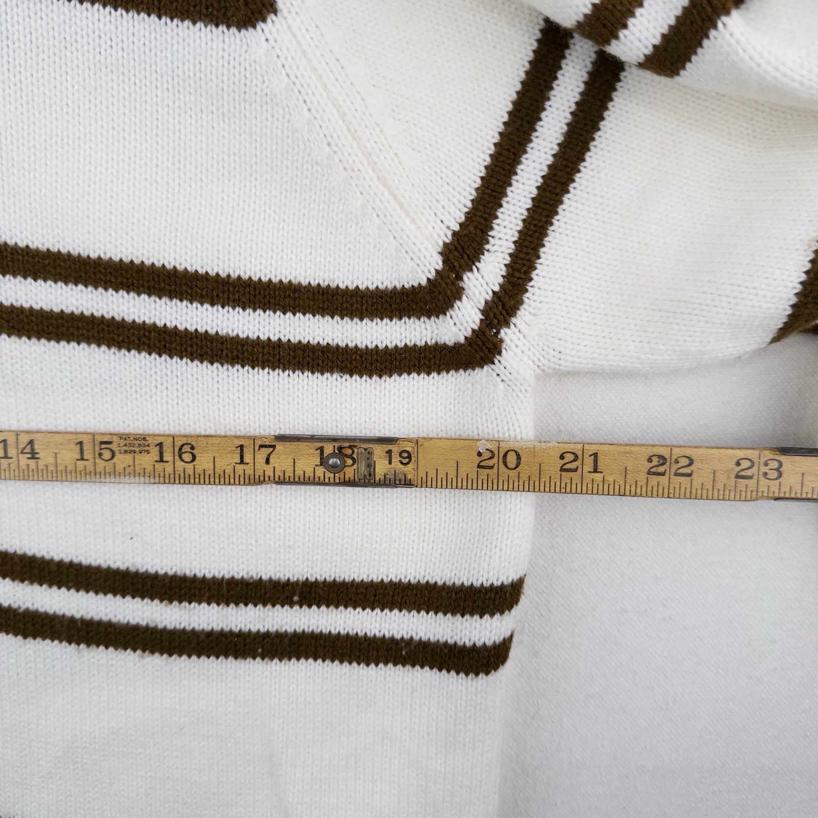 60’s Vtg Donegal Estate Mens L Orlon Acrylic Knit Polo Sweater Loop Collar Cream