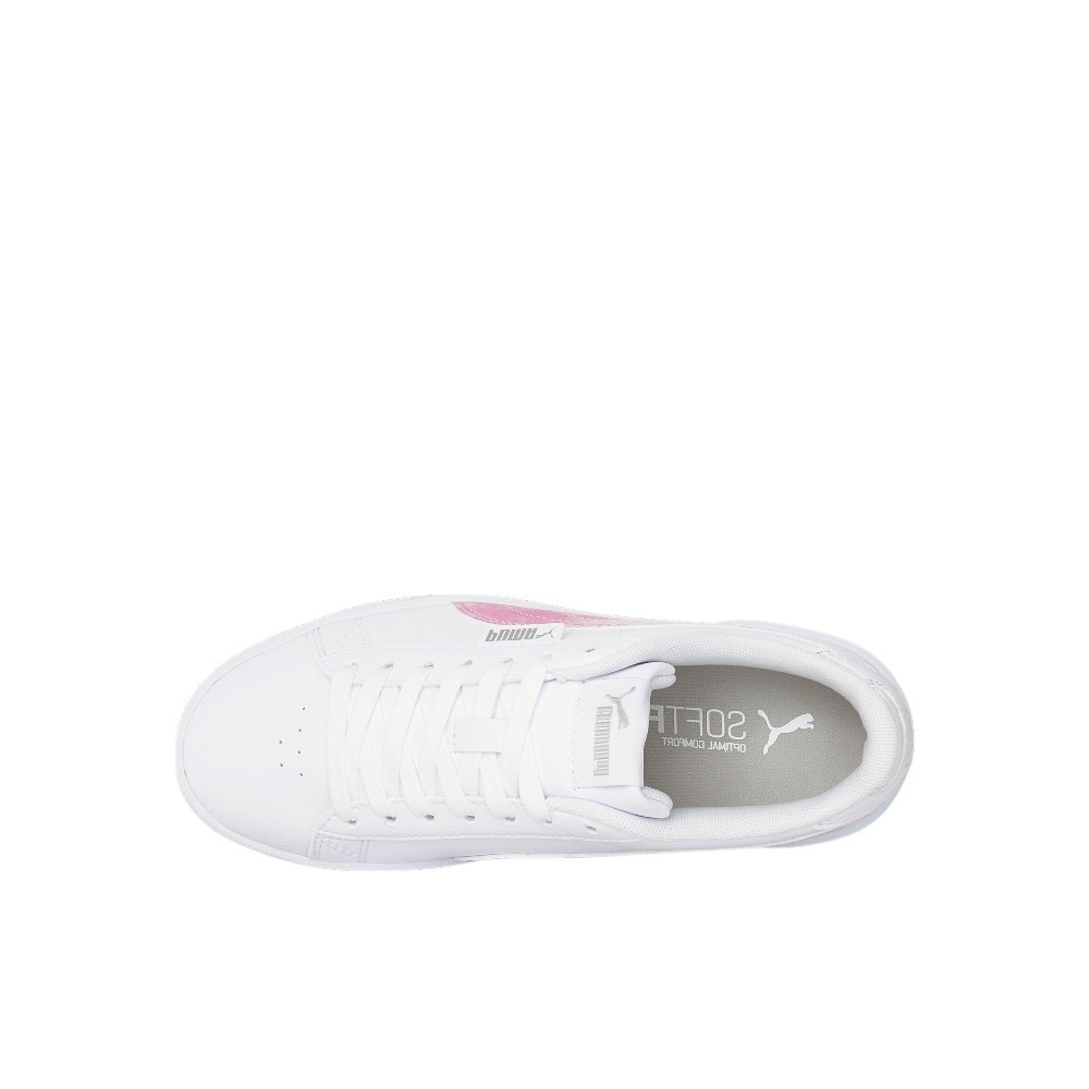 PUMA Jada Bleach Lace Up Youth Girls White Sneakers Casual Shoes 384882-01