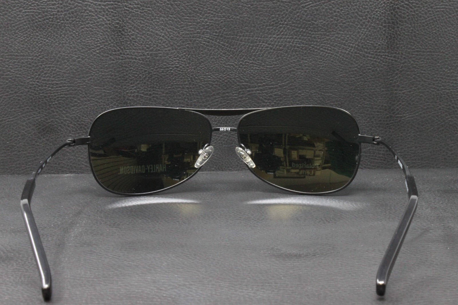 Harley Davidson sunglasses Men’s Metal Aviator Polarized Black 58mm HDX834 BLK