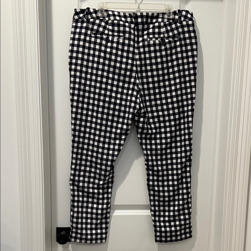 Womens Black and White Merona Checkered Pants