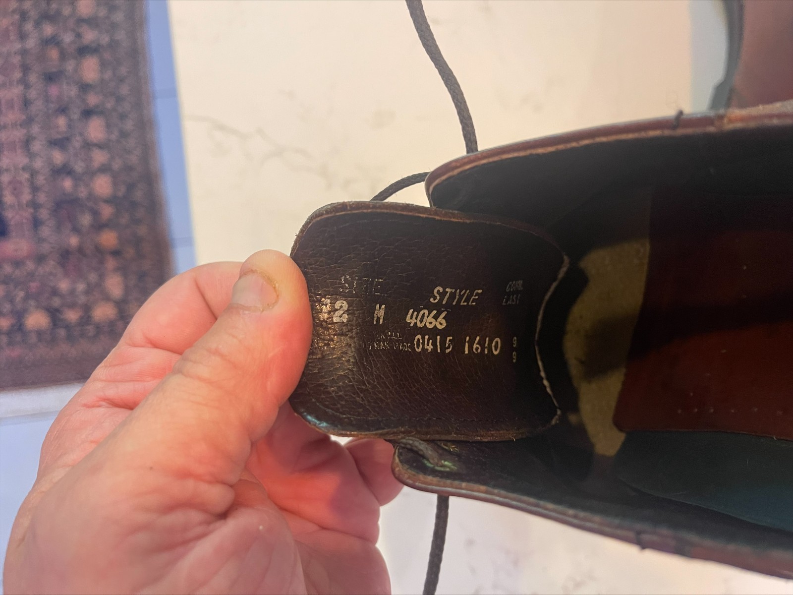 H.S. TRASK 12 M Bison Leather Saddle Shoes Model #4066