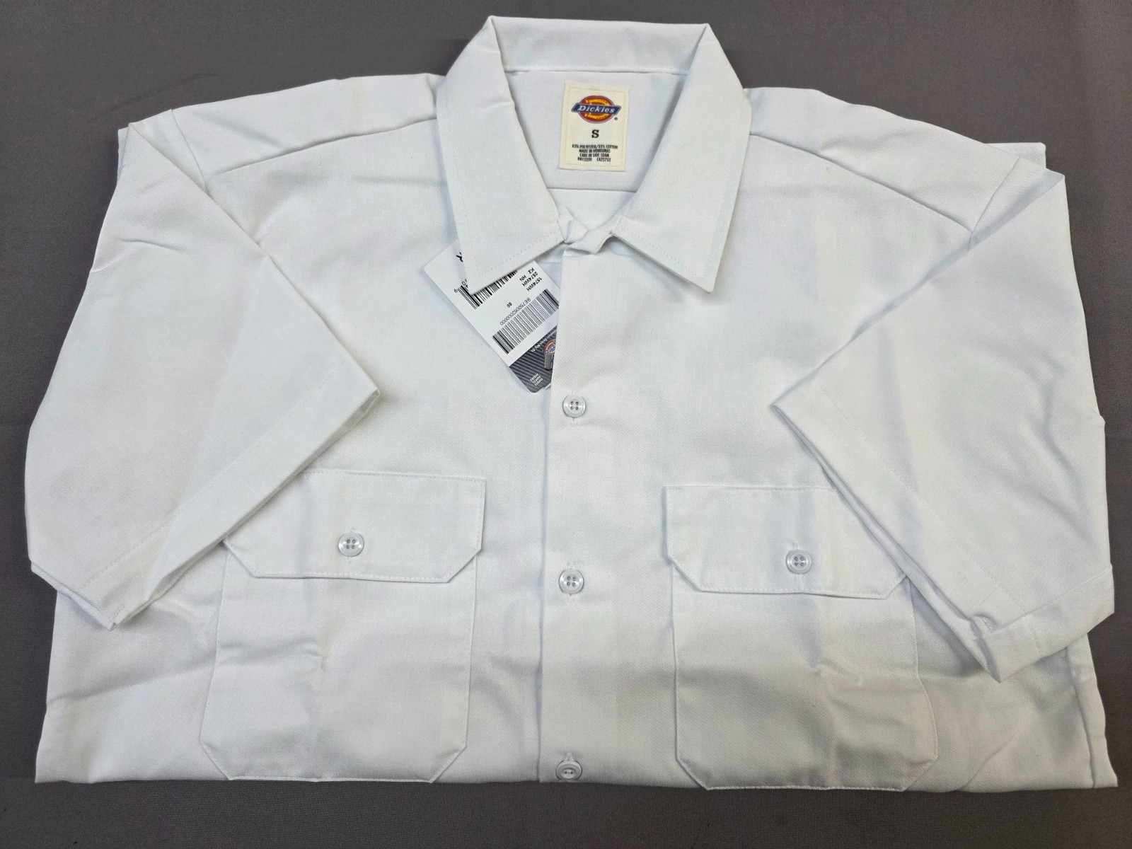 Dickies Men’s Short Sleeve Durable Twill Button Down Work Shirt