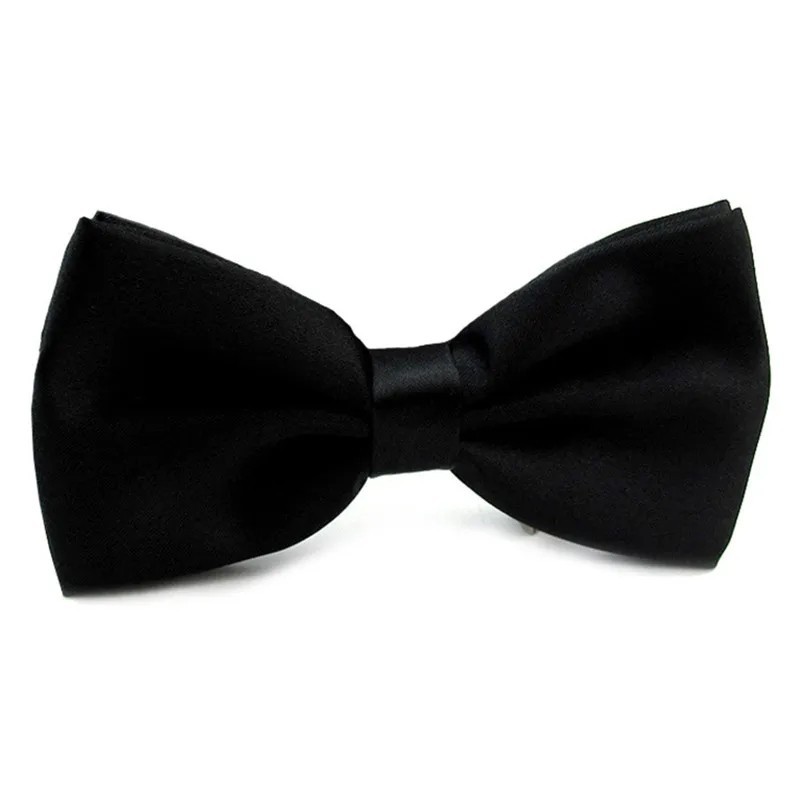 Bowtie Mens Adjustable Formal Wedding Party Necktie Bow Tie Solid Color Tuxedo