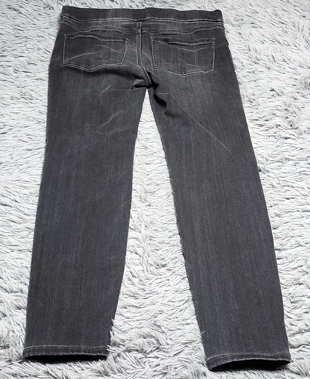 Liverpool The Skinny Pull On Jean Sz 4 / 27 Meteorite Gray Stretch Jegging Jeans