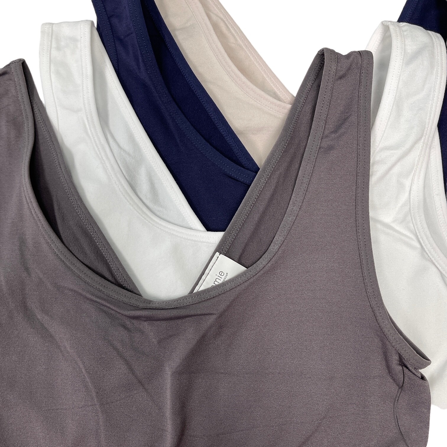 Yummie Tank Top Seamless 2 Way Shaper V Neck Scoop Cami Slimmer Moderate Control