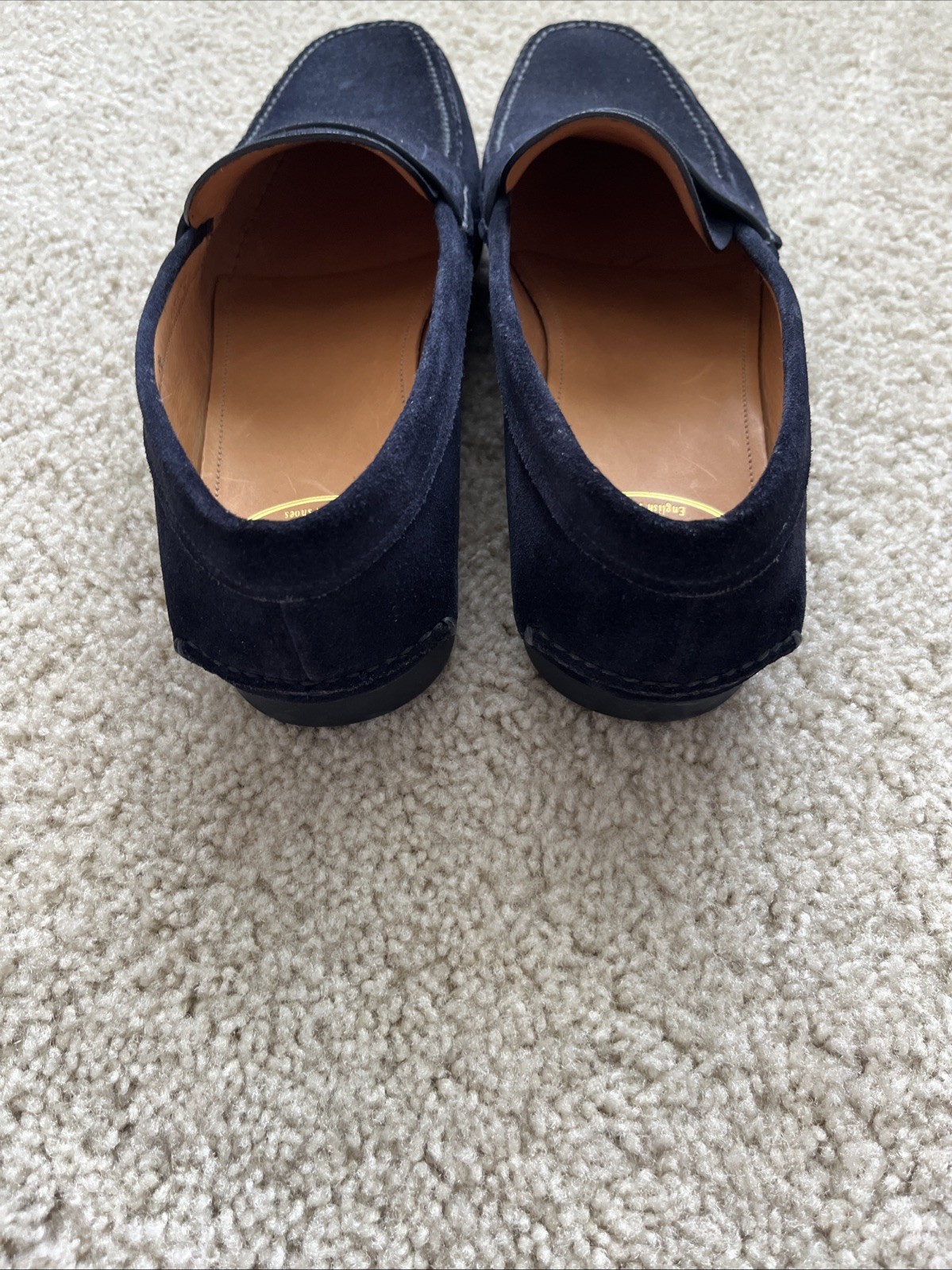 $1050 Church’s Karl – Blue Suede – Size 7M Loafer Leather Casual Made in Italy