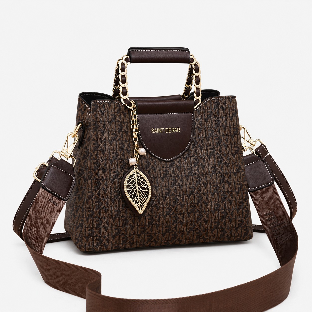 Women’s Luxury Satchel Handbag with Adjustable Shoulder & Crossbody Strap