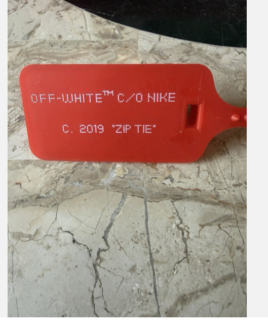 FAST SHIPPING “The Ten” ZIP TIE TAG Blue WHITE GREEN Red Replacement x Off-White
