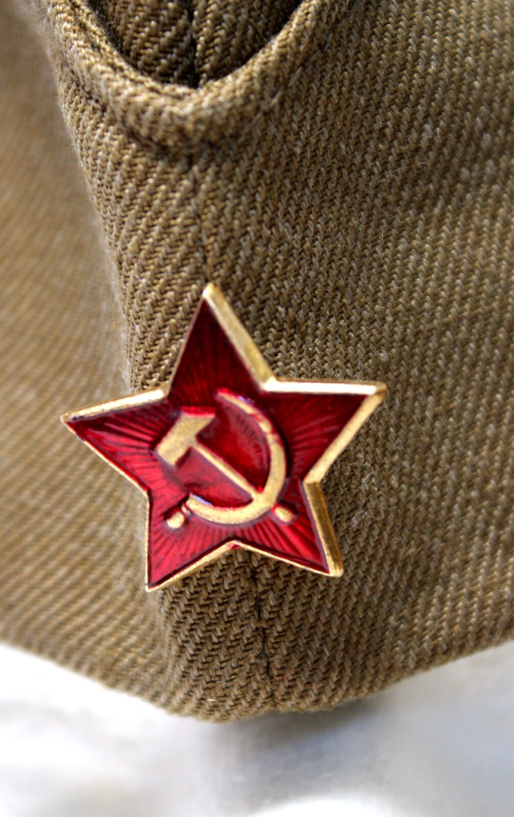 Vintage 1980s Soviet Army Soldier Service Hat Pilotka Made in Belarus, USSR #143