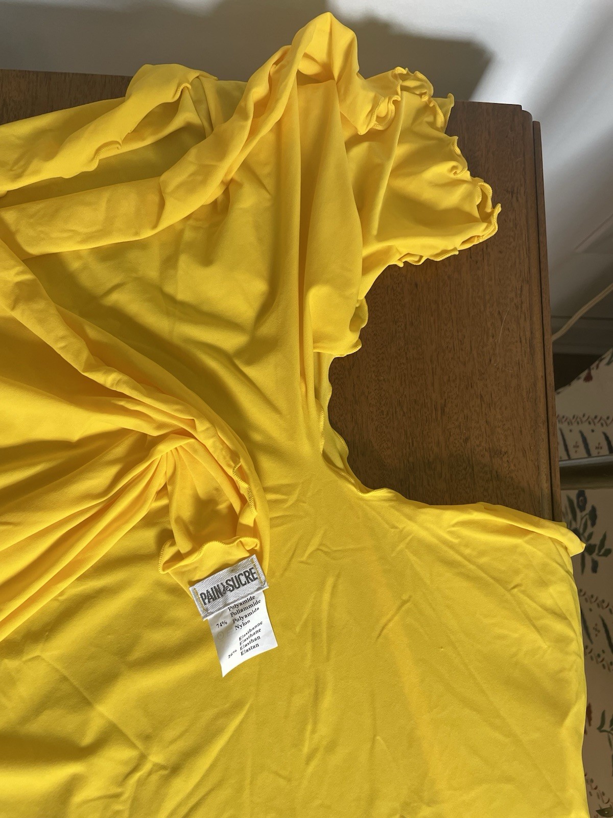 Pain De Sucre Yellow Sarong Pareo Coverup One Size France