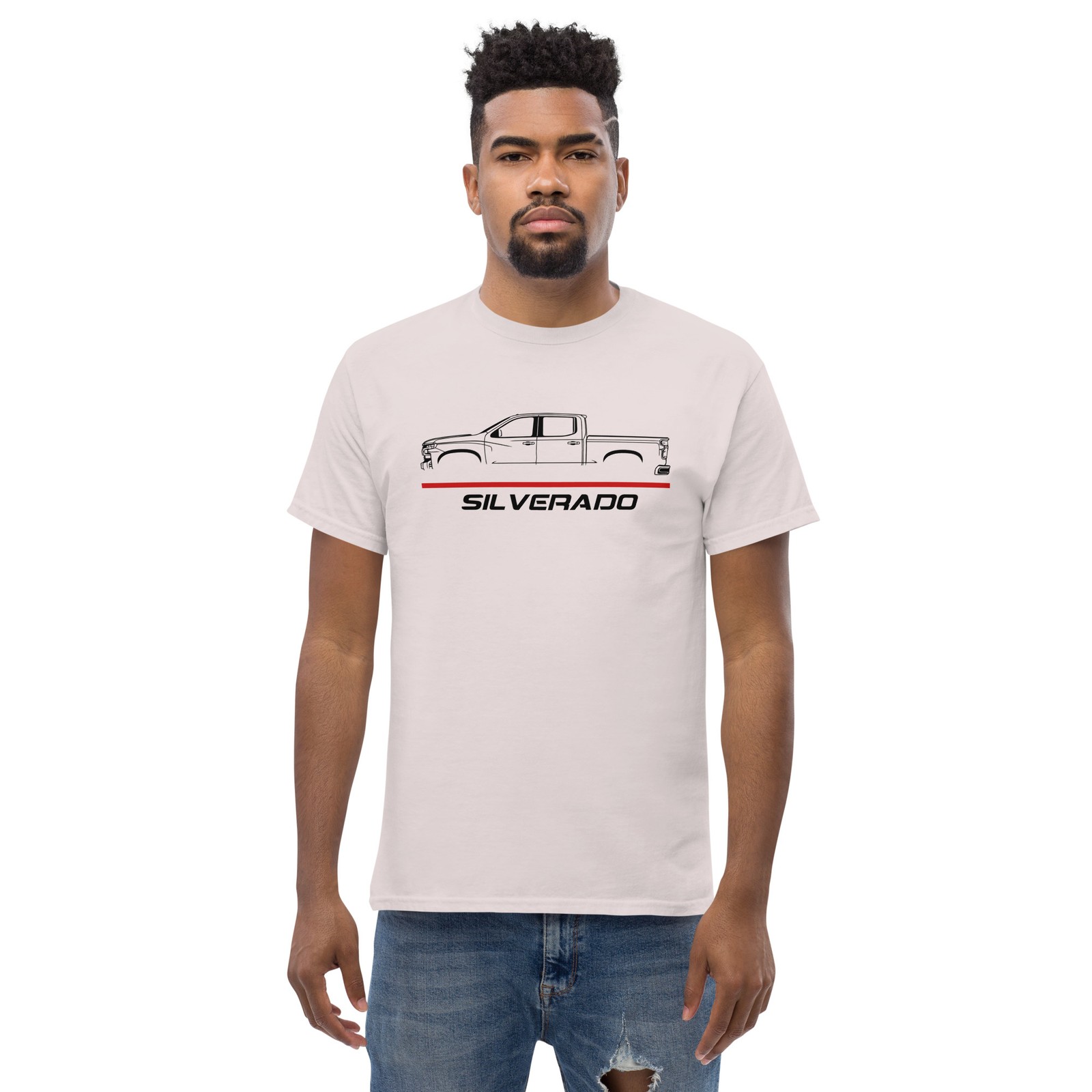 Silverado 2019 Modern Crew Cab Custom Truck Stance Graphic T-Shirt Gift