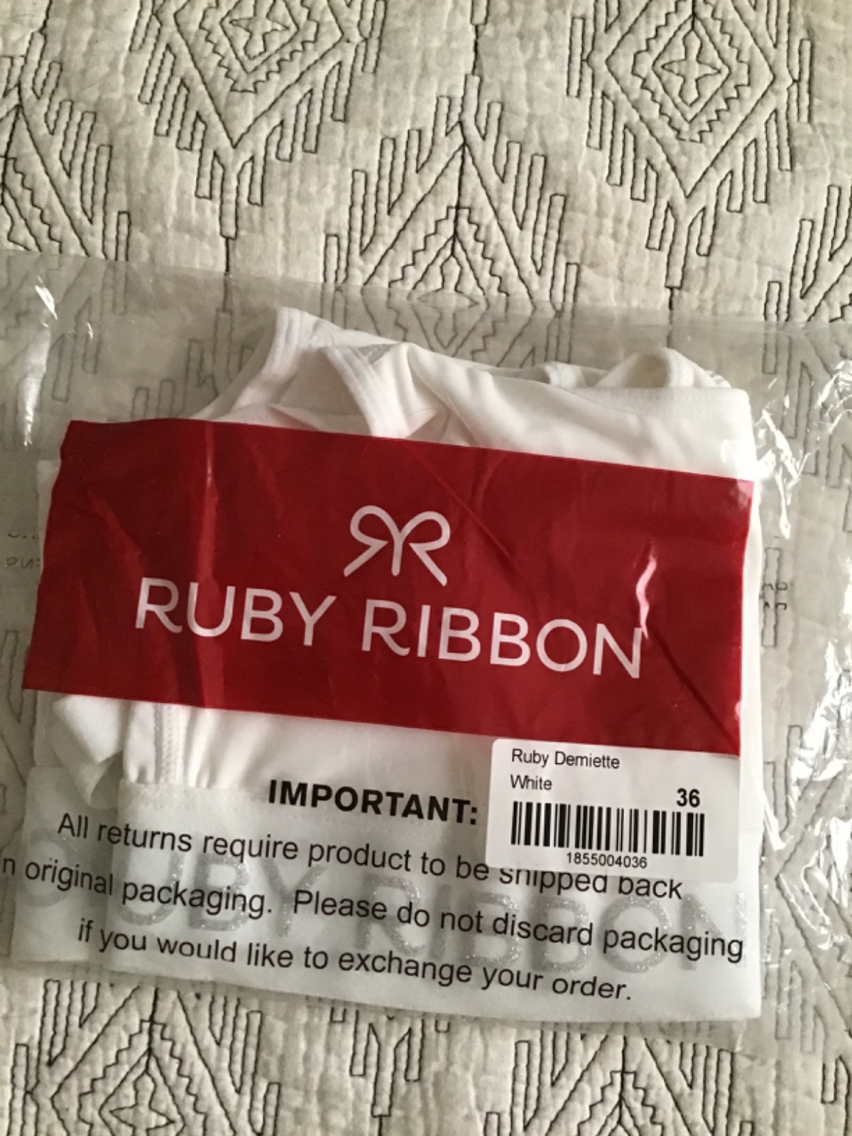 RUBY RIBBON SPORT DEMIETTE #1802 NEW!