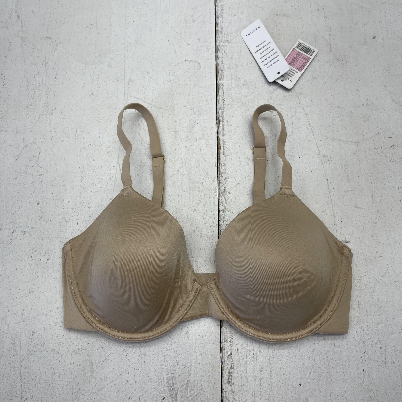 Natori Revelation T-Shirt Bra Womens 32D Beige Lightly Lined Underwire Molded