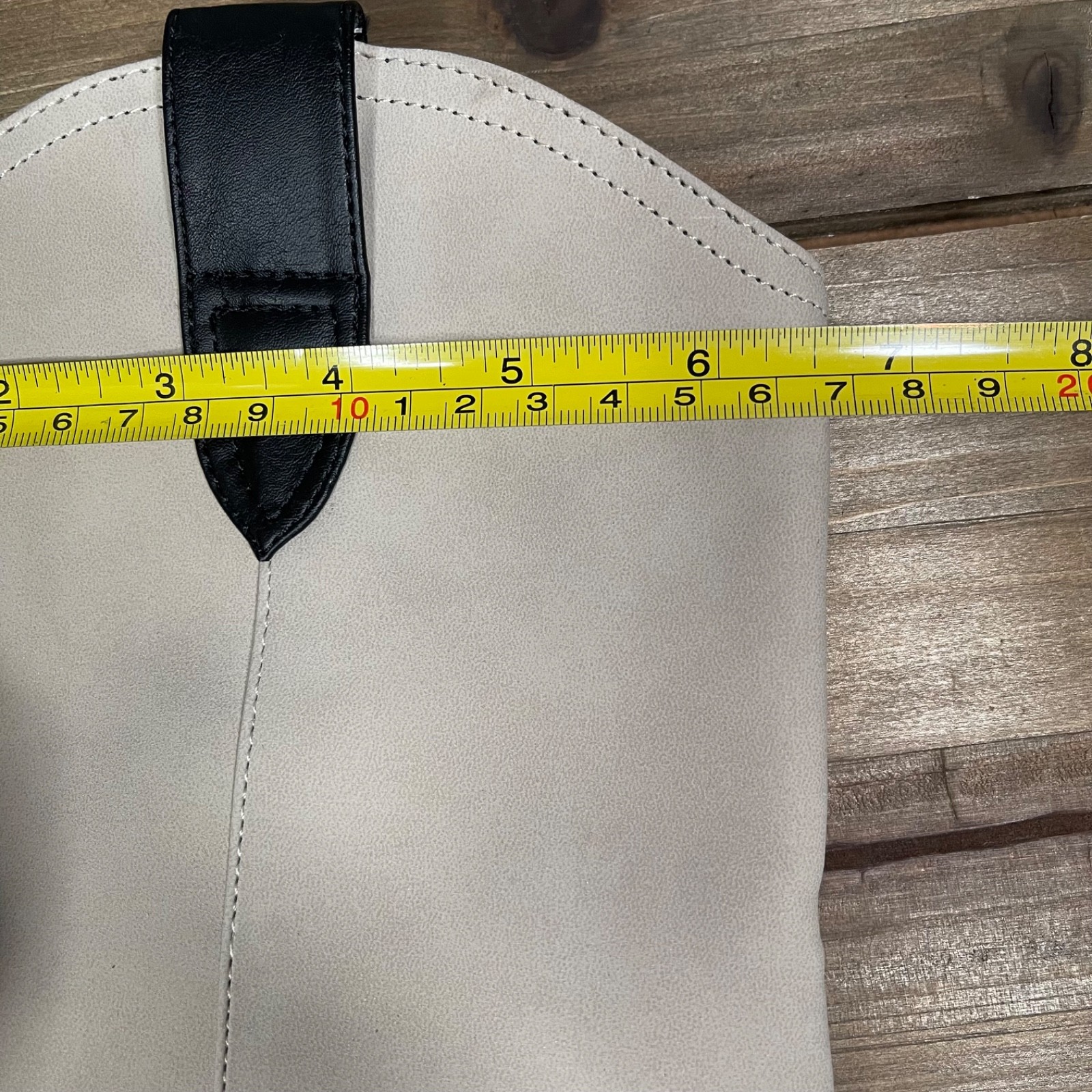 Dolce Vita Women’s Korbella Western Boots Size 8 Cream Black Cowboy Mid Calf