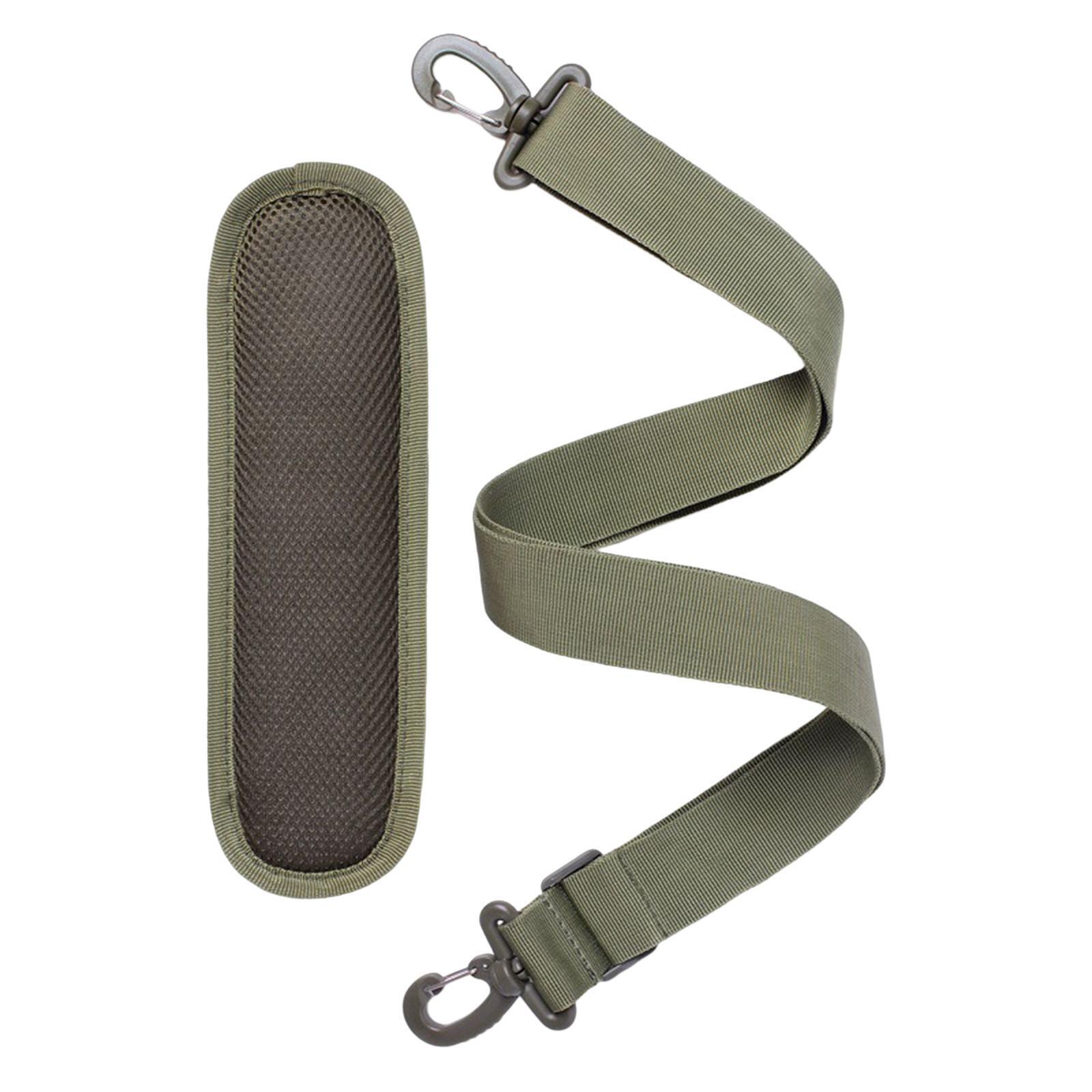 Green Adjustable Shoulder Strap Replacement with Thick Soft Pad Width 1.5in