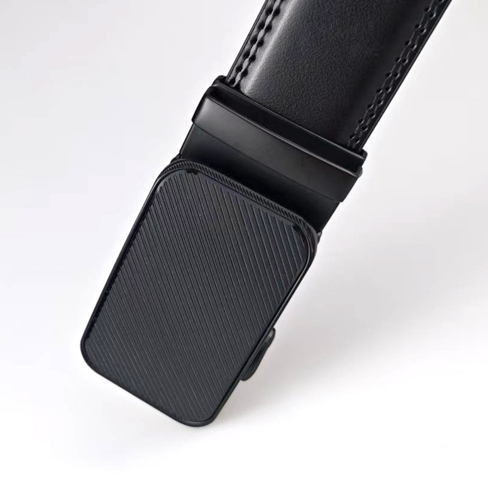 Microfiber Leather Mens Ratchet Belt Belts For Men Adjustable Automatic Buckle