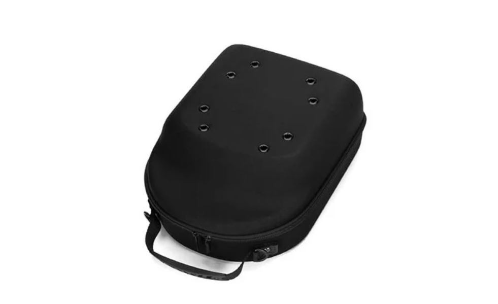 Baseball Cap Carrier Hat Box Travel Case for Hats Caps Fits 6 Hats Black Zipper.