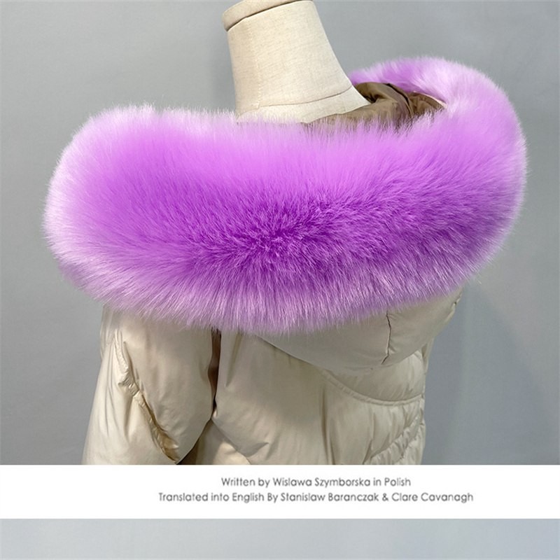 Women’s Coat Collar Detachable Fur Collar Winter Simulation Fox Fur Universal
