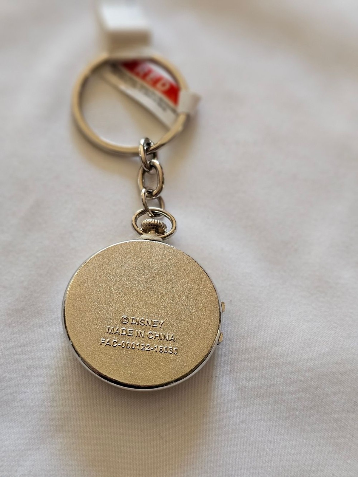 Mickey Mouse Silver Pocket Watch Keychain