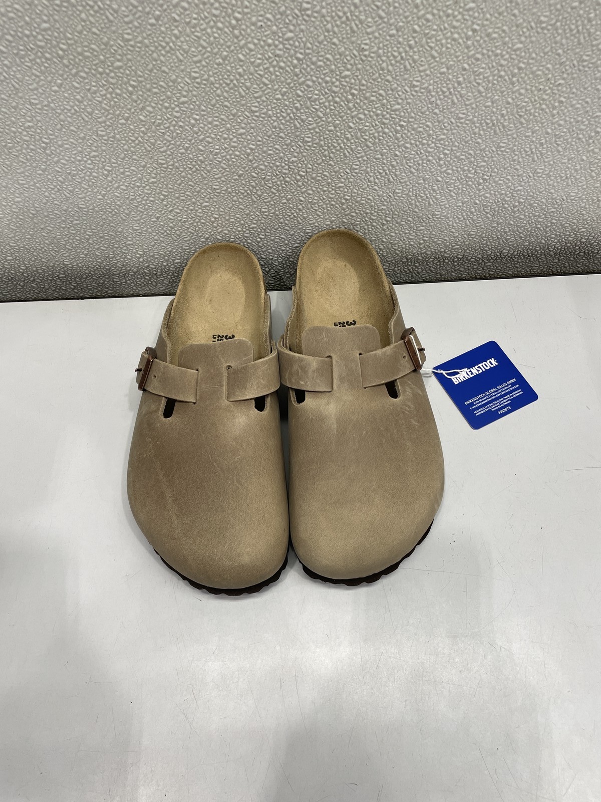 Birkenstock Boston Oiled Leather Clog Unisex W8, M6 In Tobacco Brown