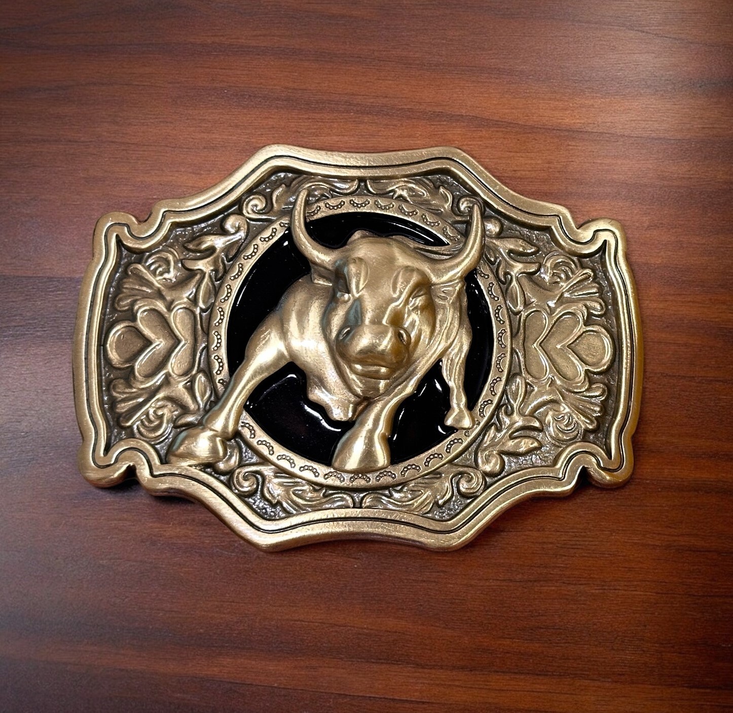 Belt Buckle for Men Western Rodeo Cowboy Solid Brass For Belt 1.5″ (Buckle Only)