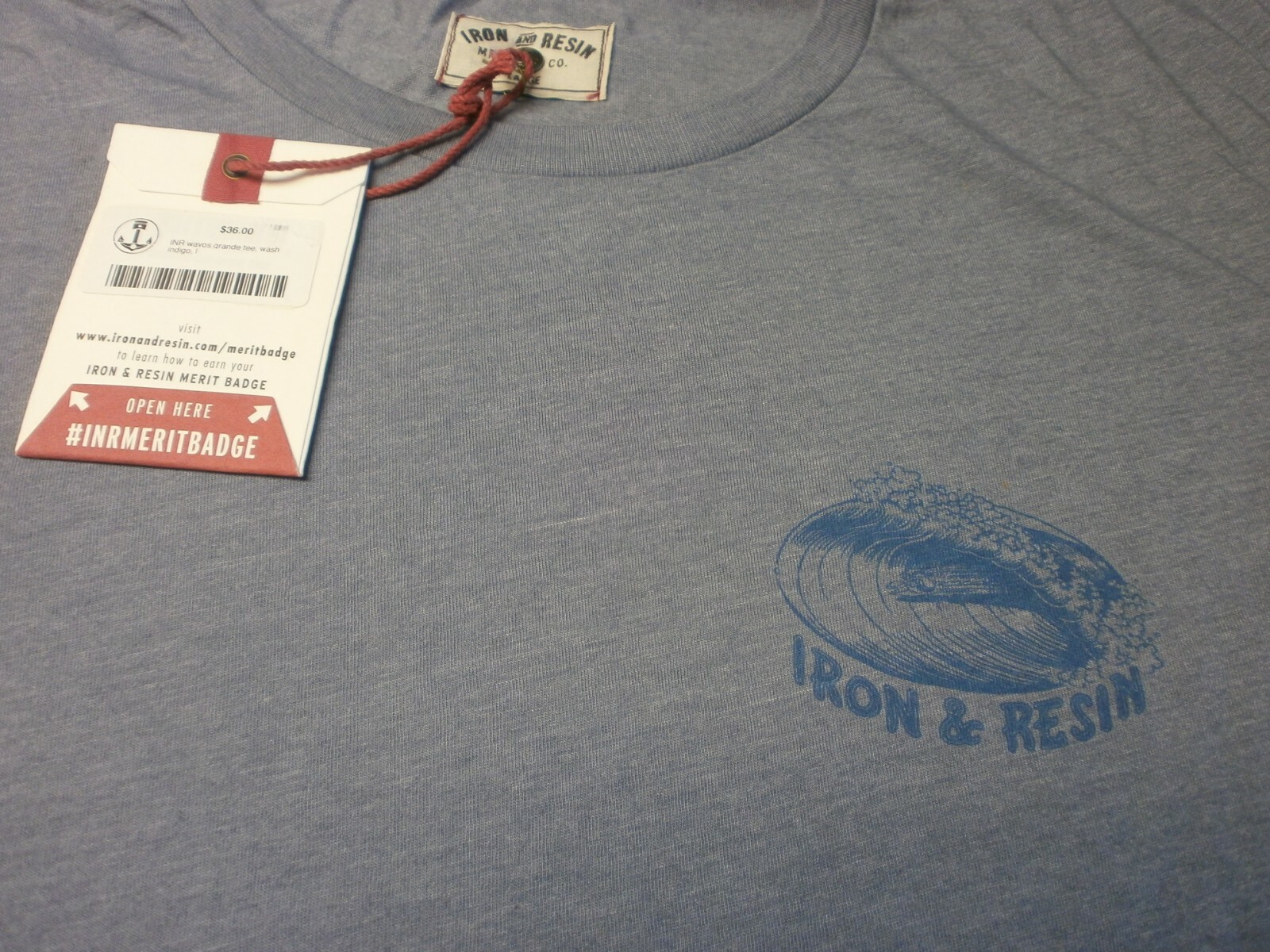 IRON AND RESIN LICENSED APPAREL WAVOS GRANDE HAND MADE IN USA XS, M, L, XL