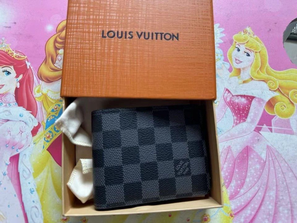 Louis Vuitton Damier Graphite Multiple Bifold Wallet USA Fast Delivery