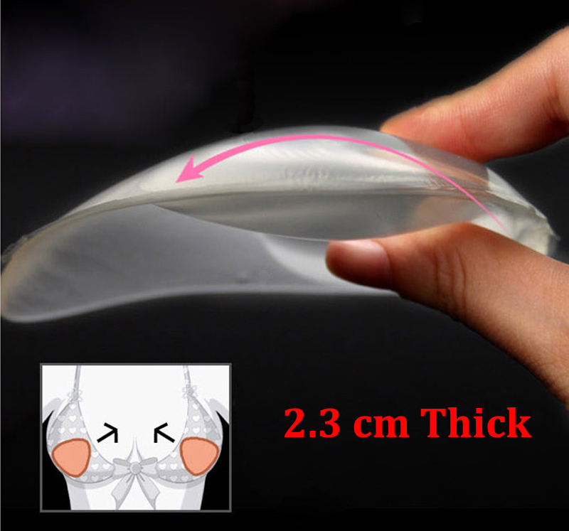 Triangle Pads Silicone Swimsuit Push Up Bra Insert Breast Cleavage Enhancer CT