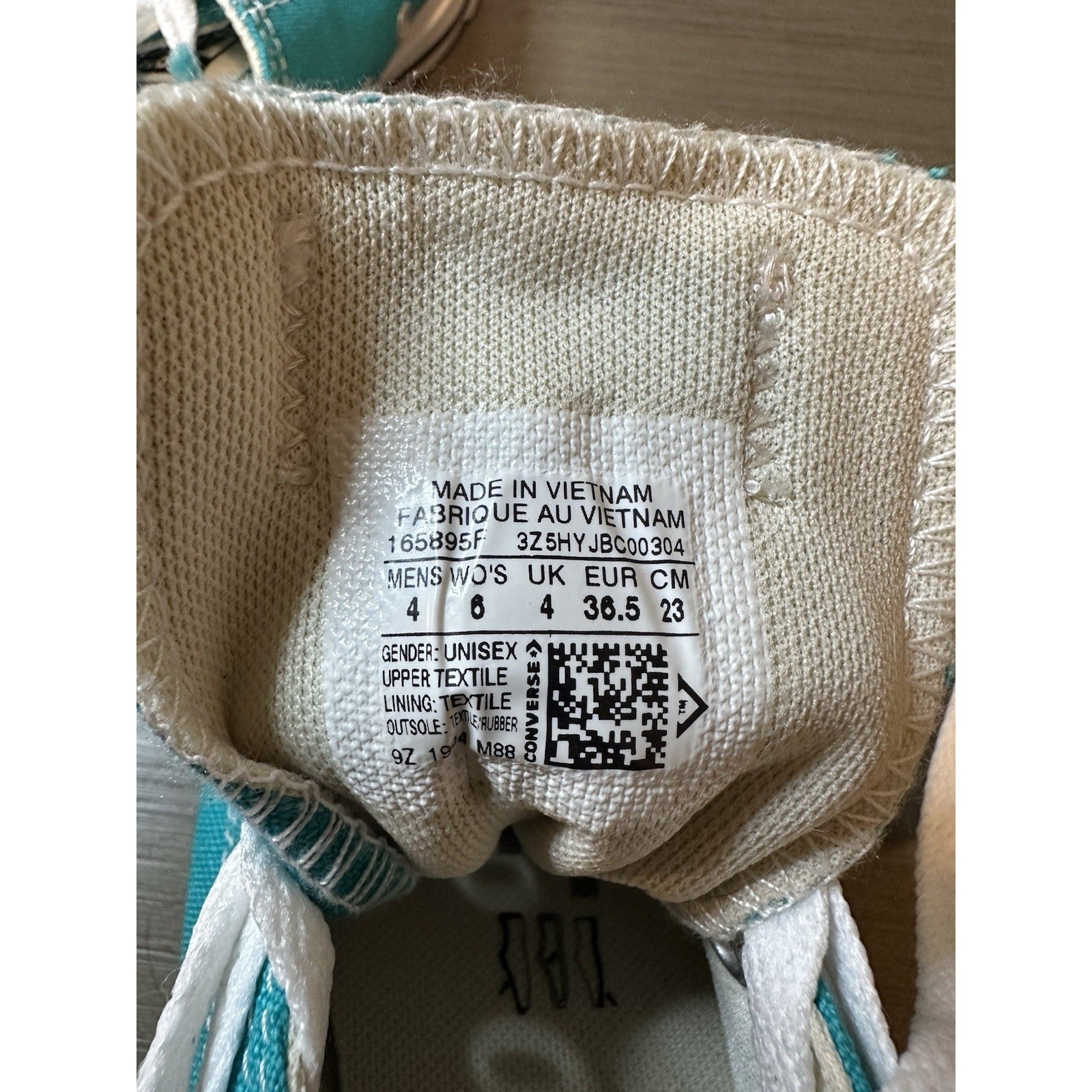 Converse All Star Sneaker Low Top Shoe Teal Men 4 Women 6 Canvas NEW No Box