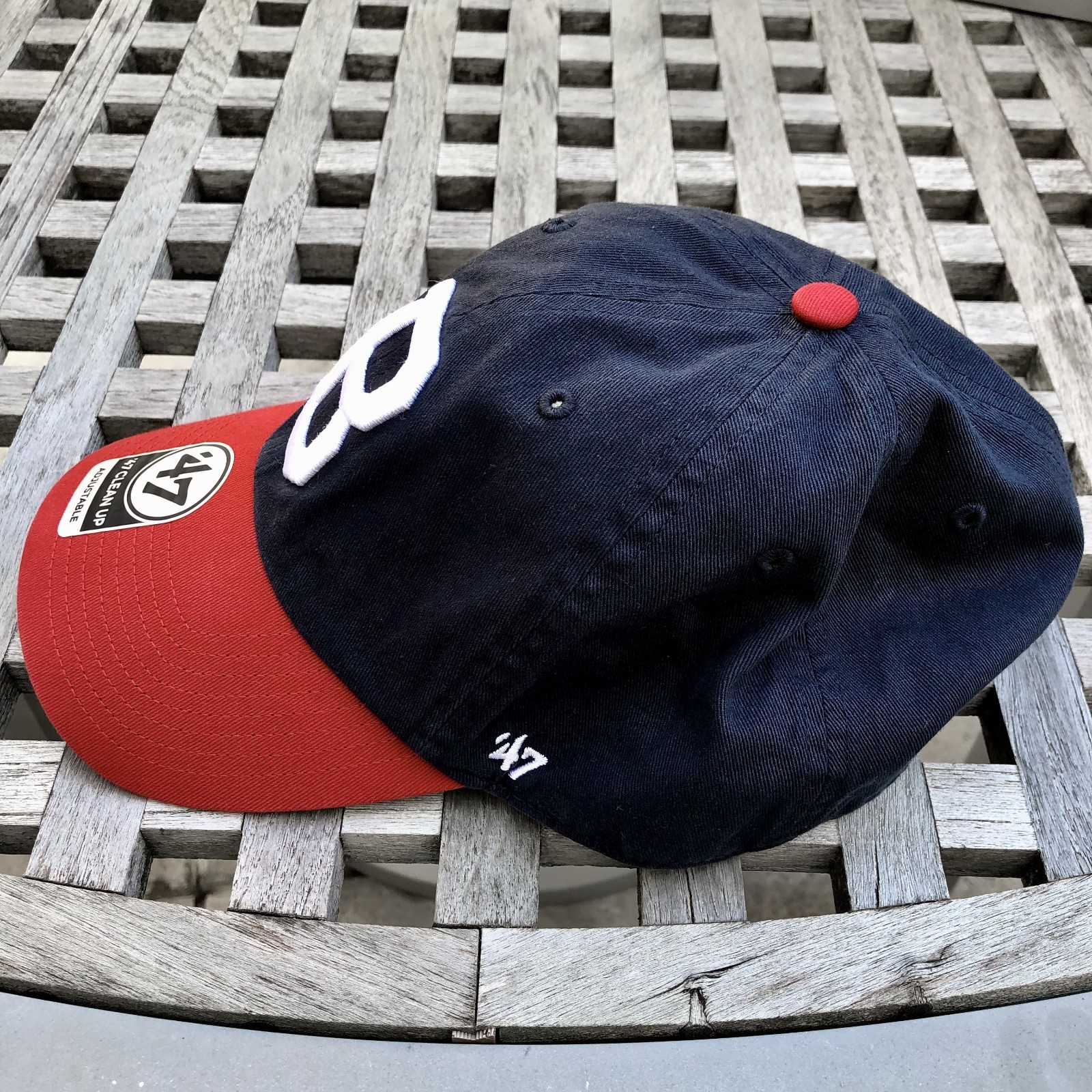 Atlanta Boston Braves VTG Logo 47 Brand Clean Up 2 Tone Adjustable Cap Hat