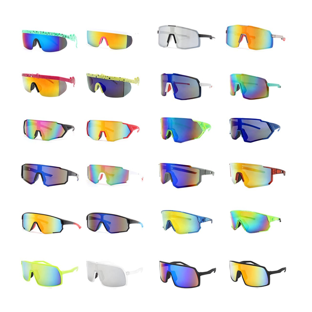 Mens Sunglasses Shield with Display New Styles 36 PCS per Display Exactly as Pic