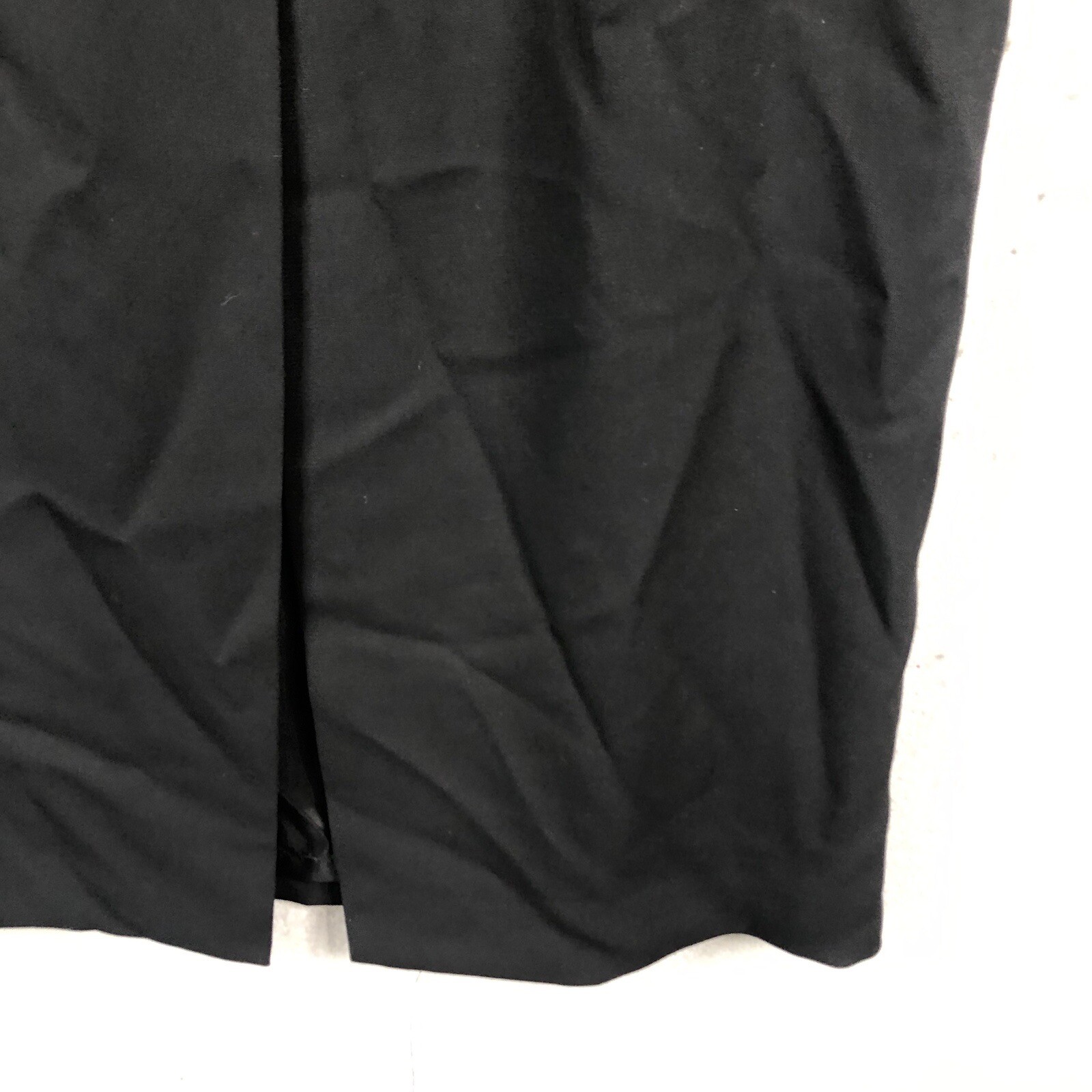 Vintage Yansi Fugel Maxi Skirt Womens 2 Black Old Money Back Slit Formal NEW