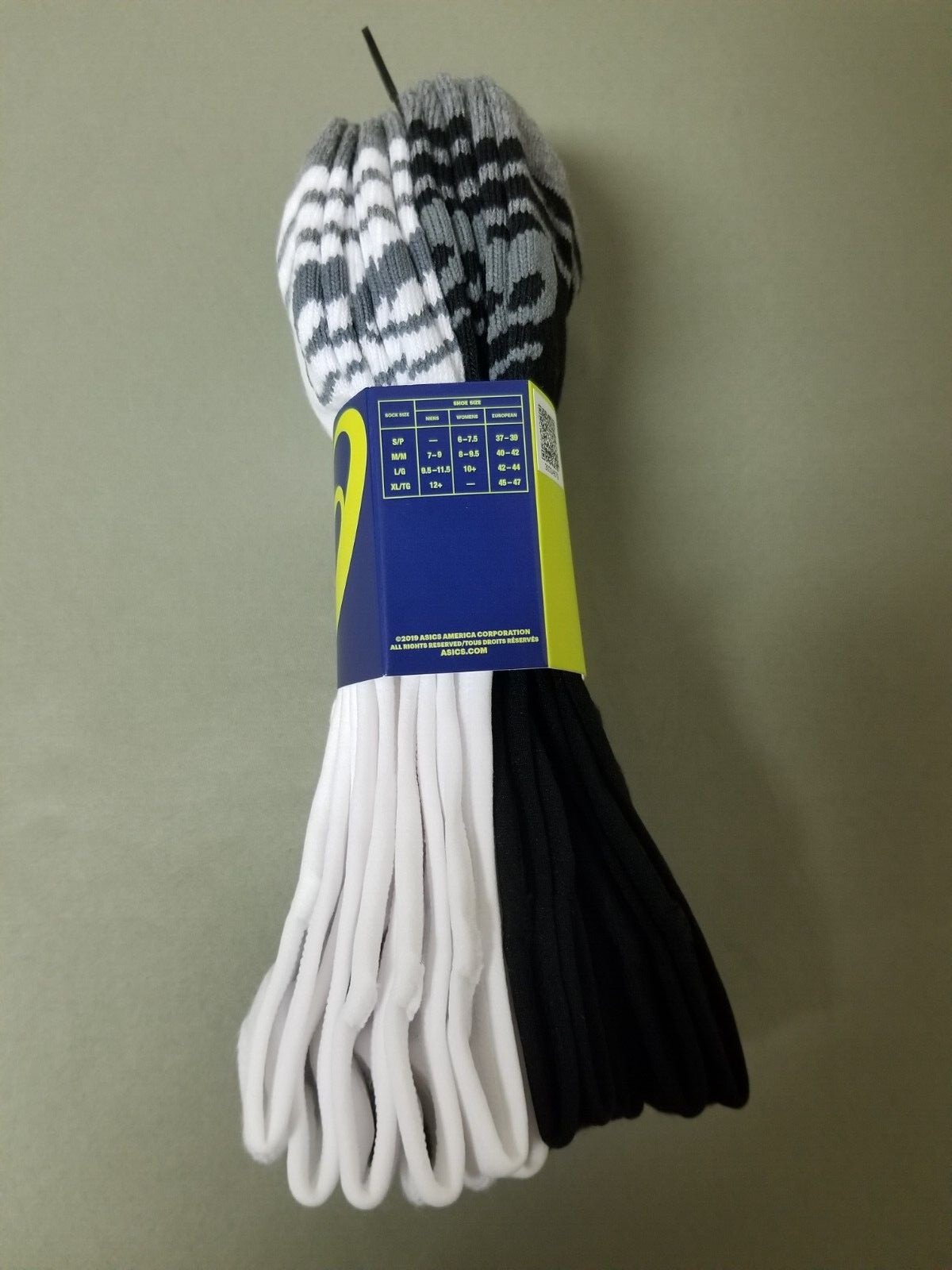 New Asics 6 Pack Unisex Invasion Ultralow Socks.