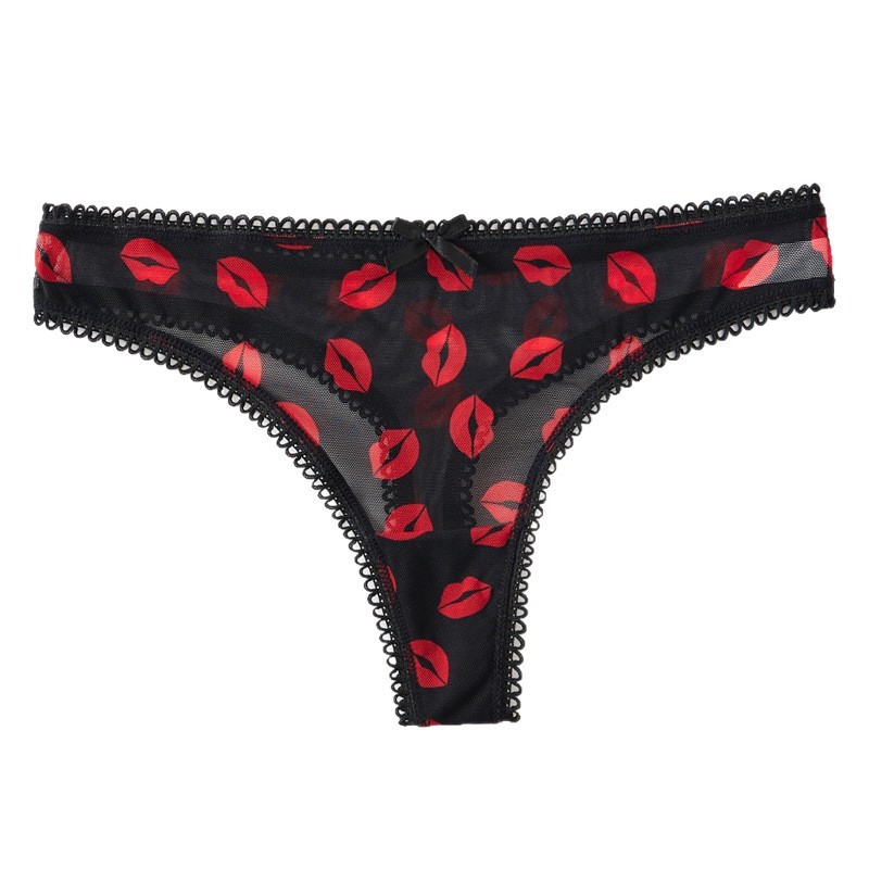 5 Pack Lot Sexy Womens Sheer Panties Thongs See Through Underwear Lingerie Brief