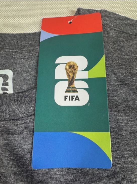 FIFA World Cup Official Licensed 2026 Dark Gray Soccer Fan T Shirt NWT