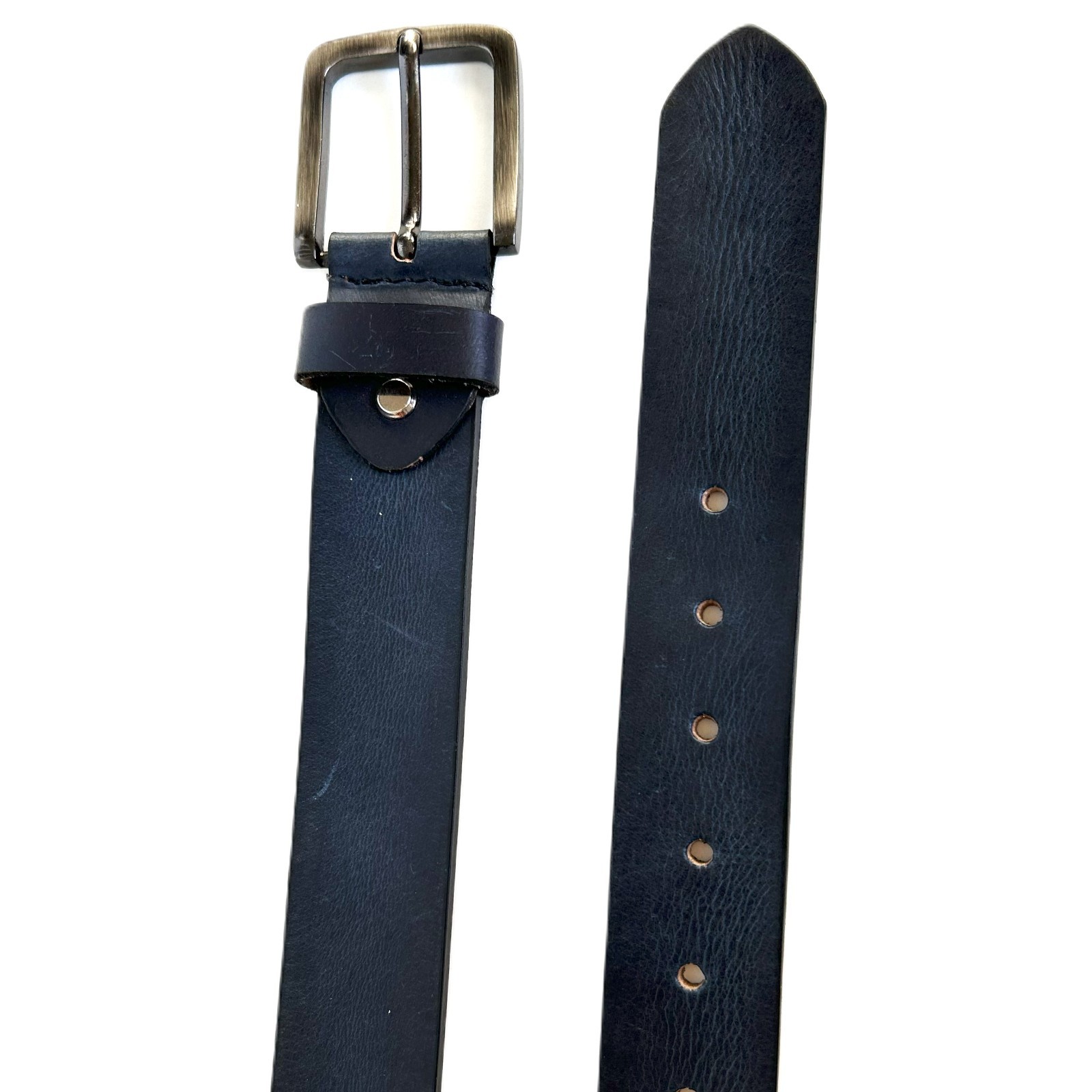 Men’s Genuine Buffalo FULL GRAIN Thick Leather Heavy Duty Belt 1.5″ width
