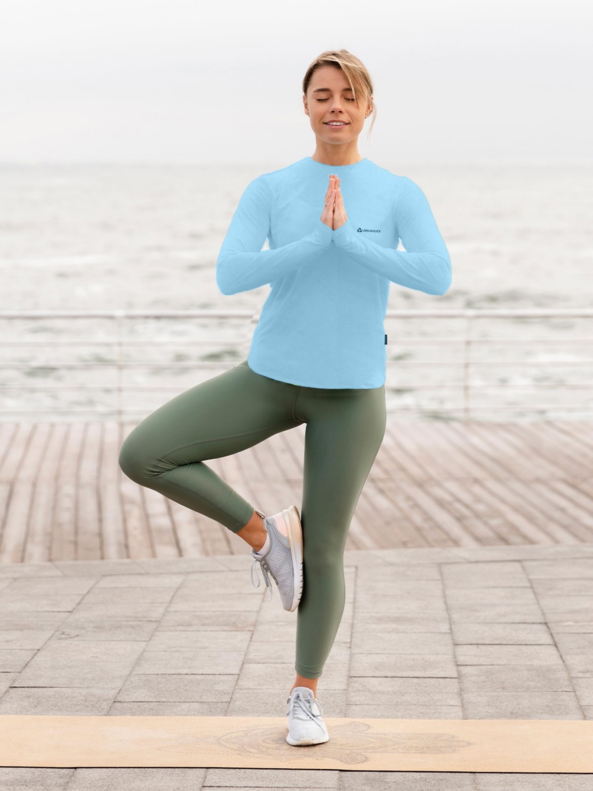 Women Thumb Hole Long Sleeve Shirt Neon Athletic Workout Activewear Top