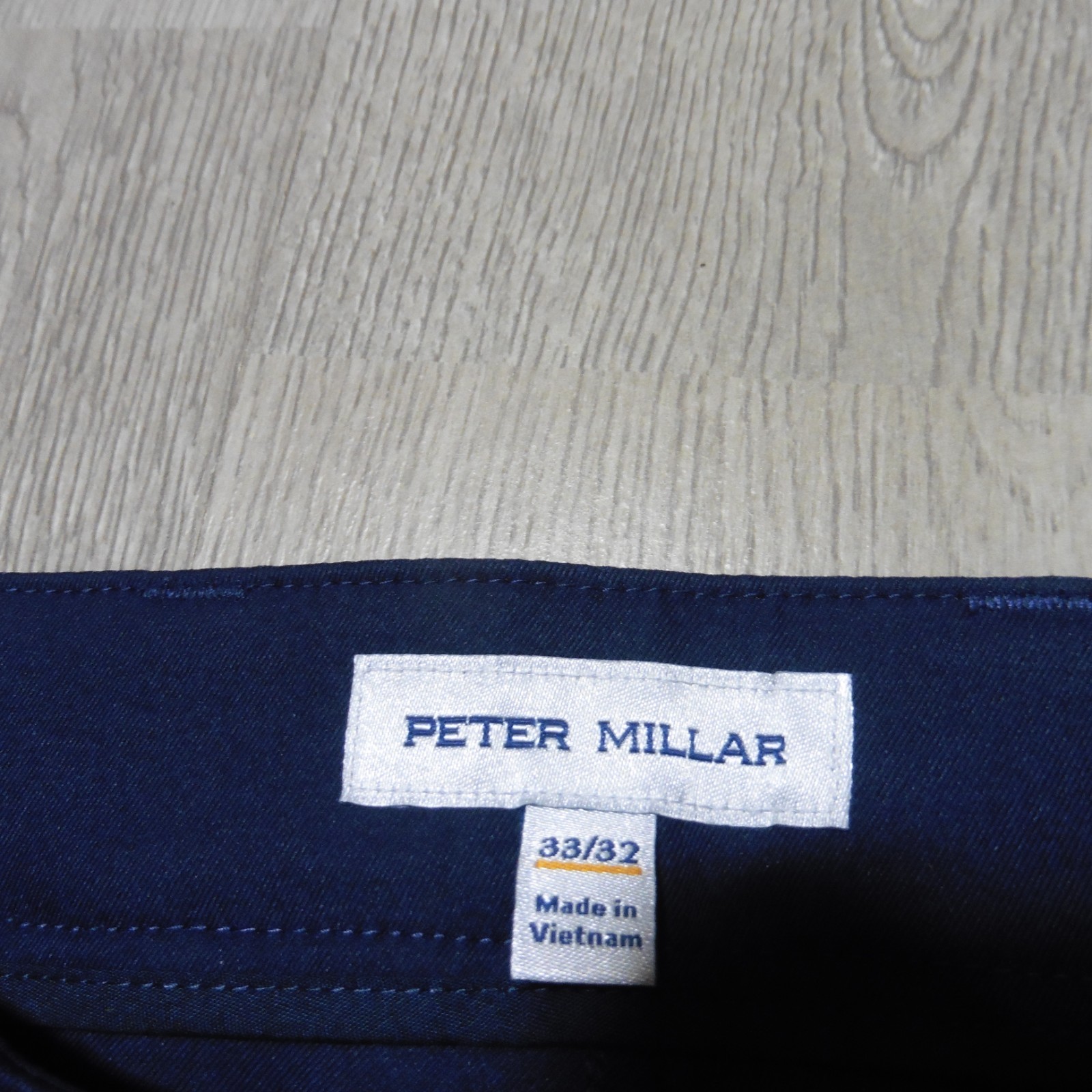 PETER MILLAR Mens 33 X 32 PANTS EB66 NAVY PERFORMANCE GOLF 5-POCKET ME0EB66FB