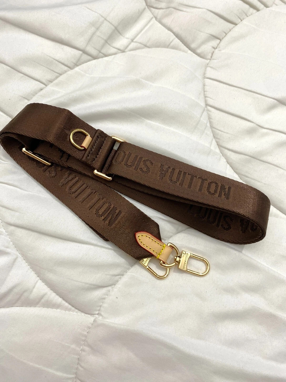 Louis Vuitton Shoulder Strap Adjustable Crossbody Shoulder Replacement Brown lv