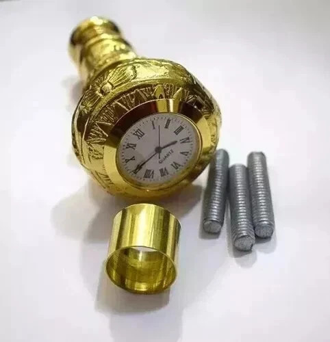 Victorian Style Designer Brass Clock Knob Head Handle for Handmade