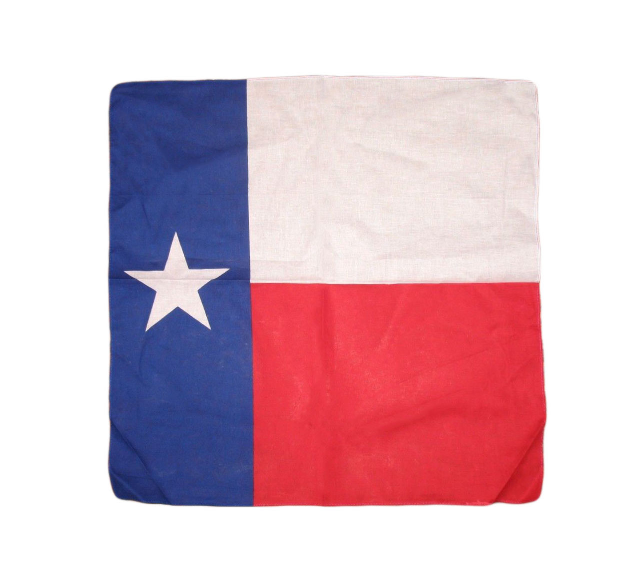 22″x22″ Texas Flag Cotton Bandana Bandanna (Premium Fade Resistant)